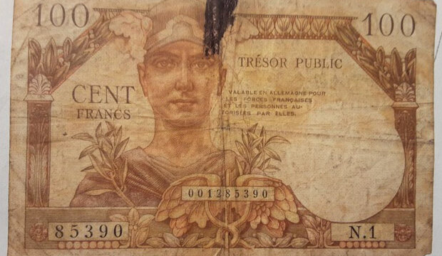 100 francs Trésor Public type 1955