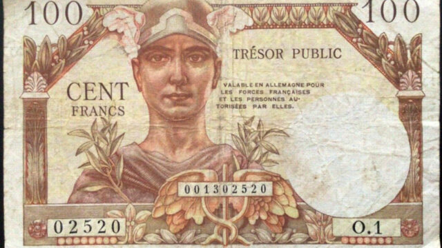 100 francs Trésor Public type 1955