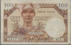 100 francs Trésor Public type 1955