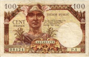 100 francs Trésor Public type 1955