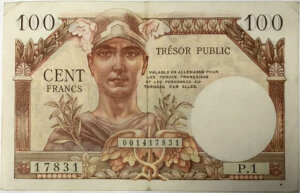 100 francs Trésor Public type 1955