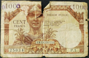 100 francs Trésor Public type 1955