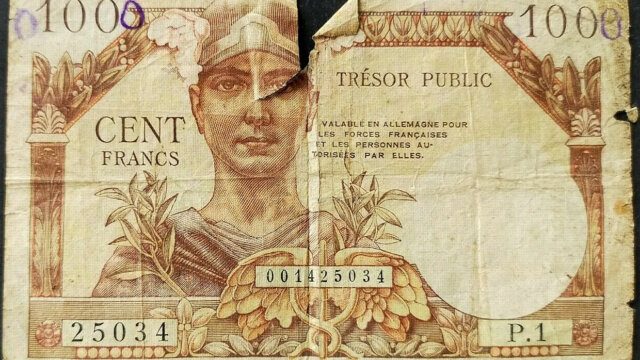 100 francs Trésor Public type 1955