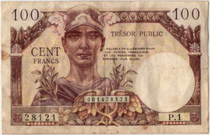 100 francs Trésor Public type 1955