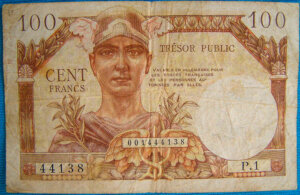 100 francs Trésor Public type 1955