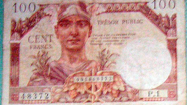 100 francs Trésor Public type 1955