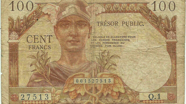 100 francs Trésor Public type 1955