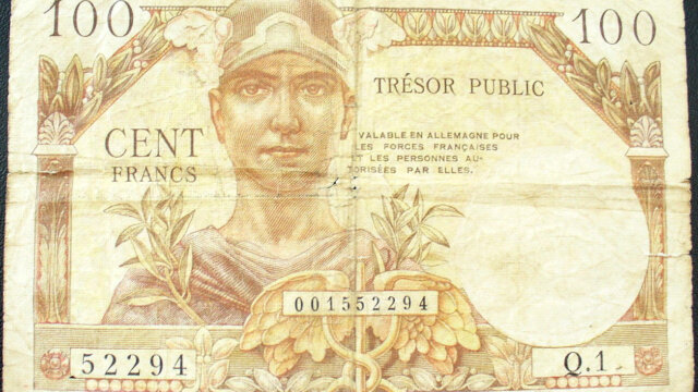 100 francs Trésor Public type 1955