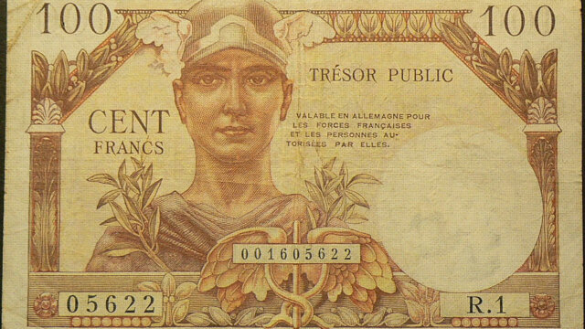 100 francs Trésor Public type 1955