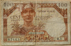 100 francs Trésor Public type 1955