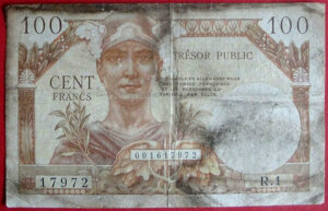 100 francs Trésor Public type 1955