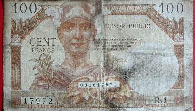 100 francs Trésor Public type 1955