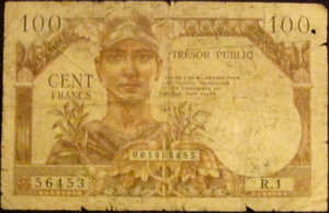 100 francs Trésor Public type 1955