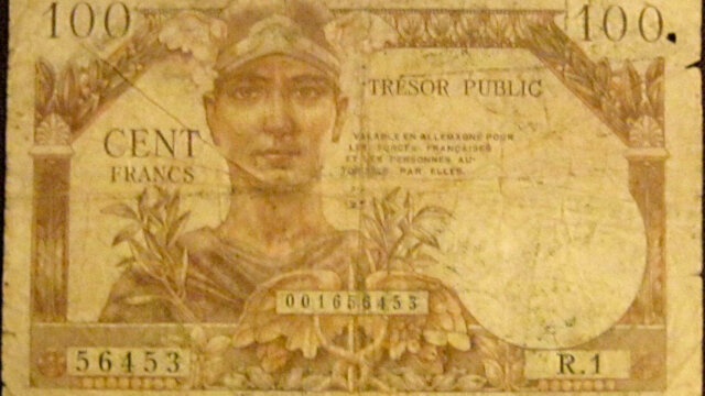 100 francs Trésor Public type 1955