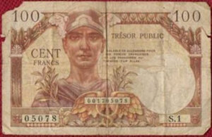 100 francs Trésor Public type 1955