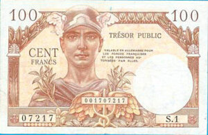 100 francs Trésor Public type 1955