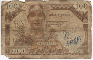 100 francs Trésor Public type 1955