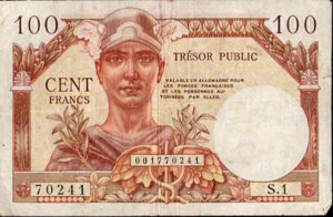 100 francs Trésor Public type 1955