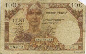 100 francs Trésor Public type 1955