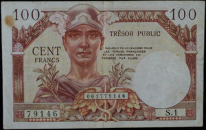 100 francs Trésor Public type 1955