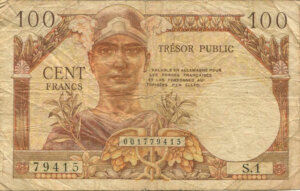 100 francs Trésor Public type 1955