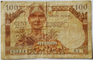 100 francs Trésor Public type 1955