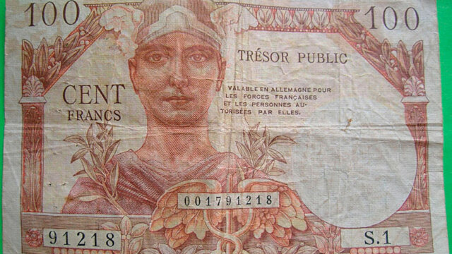 100 francs Trésor Public type 1955