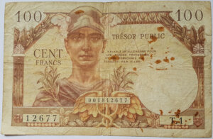 100 francs Trésor Public type 1955