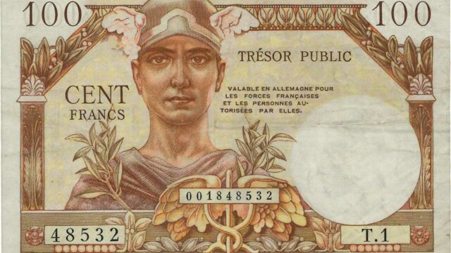 100 francs Trésor Public type 1955