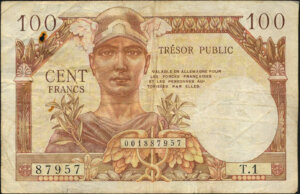 100 francs Trésor Public type 1955