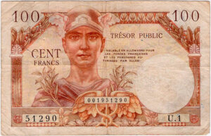 100 francs Trésor Public type 1955