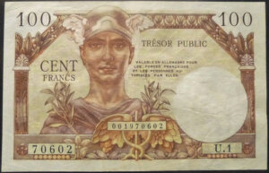 100 francs Trésor Public type 1955