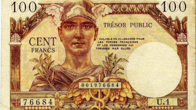 100 francs Trésor Public type 1955