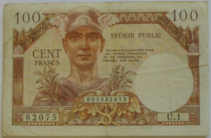 100 francs Trésor Public type 1955