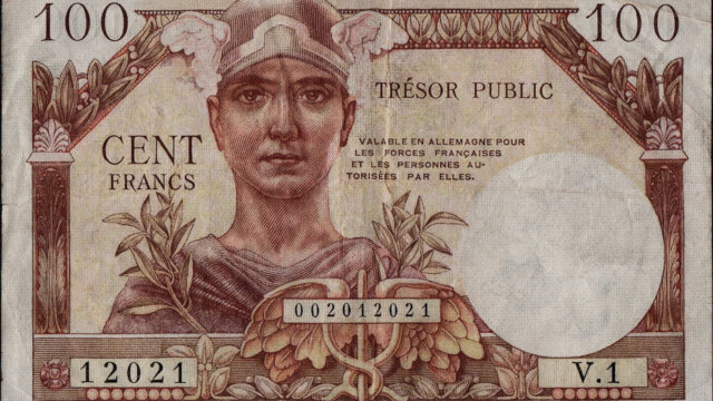 100 francs Trésor Public type 1955