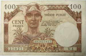 100 francs Trésor Public type 1955