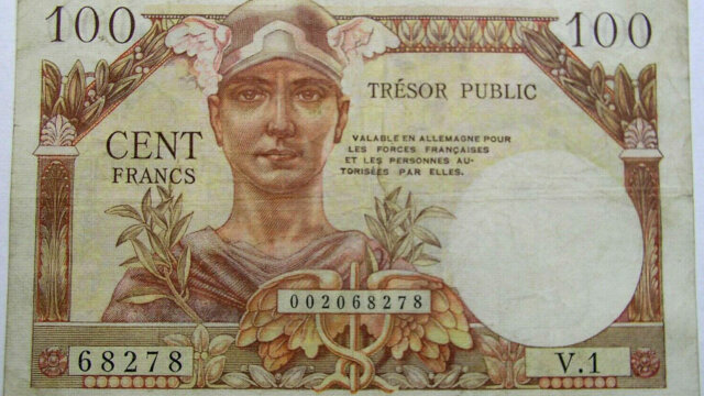 100 francs Trésor Public type 1955