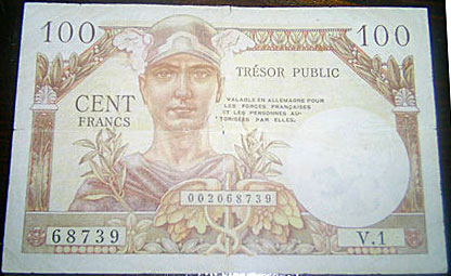 100 francs Trésor Public type 1955