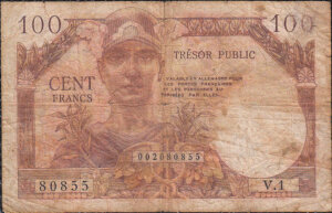 100 francs Trésor Public type 1955