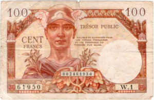 100 francs Trésor Public type 1955