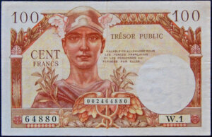 100 francs Trésor Public type 1955