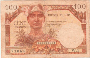 100 francs Trésor Public type 1955