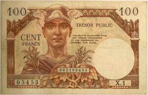 100 francs Trésor Public type 1955