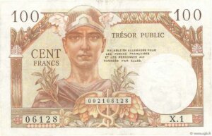 100 francs Trésor Public type 1955