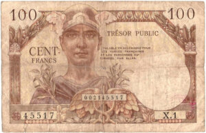 100 francs Trésor Public type 1955