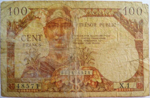 100 francs Trésor Public type 1955