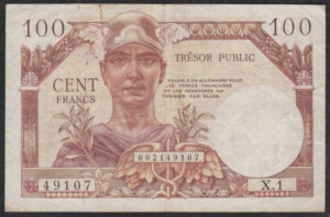 100 francs Trésor Public type 1955