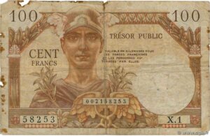 100 francs Trésor Public type 1955