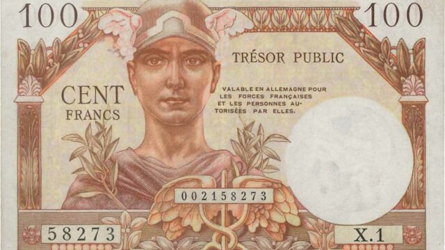 100 francs Trésor Public type 1955