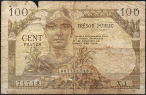 100 francs Trésor Public type 1955